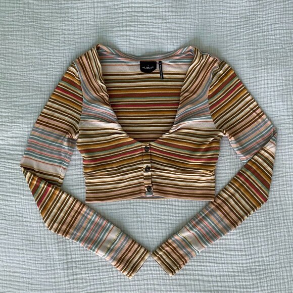 Urban Outfitters Tops - Urban Outfitters Striped Crop Top (M)